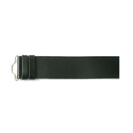 Plain Hide Kilt Belt - Velcro - Black - Small to 3XL