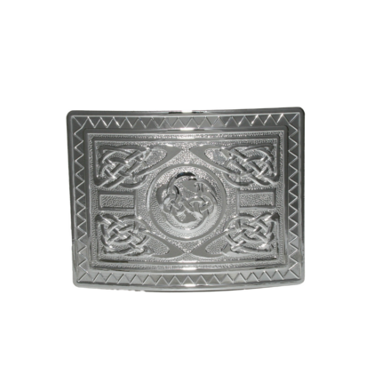 Highland Swirl Buckle - Chrome Plated