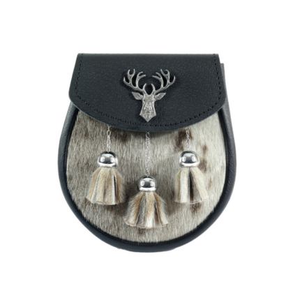 Semi Dress Sporran with Thistle Mount - Seal
