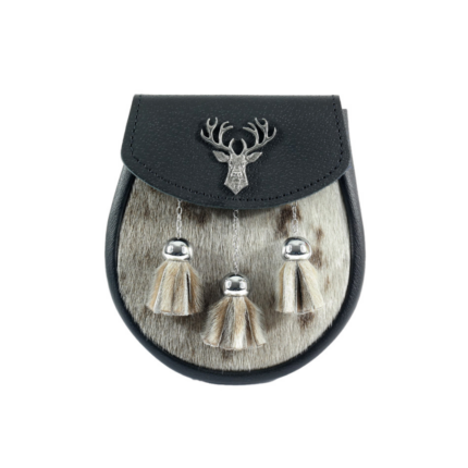 Semi Dress Sporran with Thistle Mount - Bovine