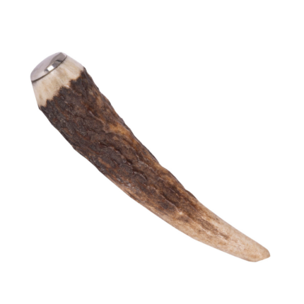 Horn Kilt Pin With Chrome Cap - In Black Kilt Pin Box
