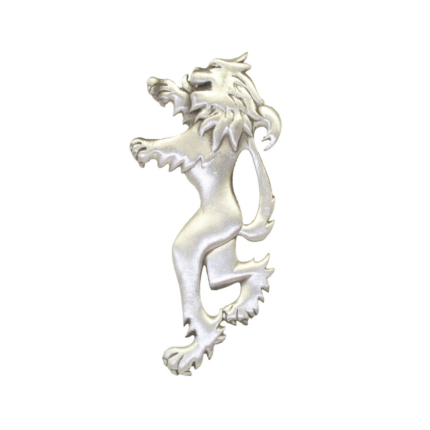 Lion Rampant Kilt Pin - Antique Silver - In Black Kilt Pin Box