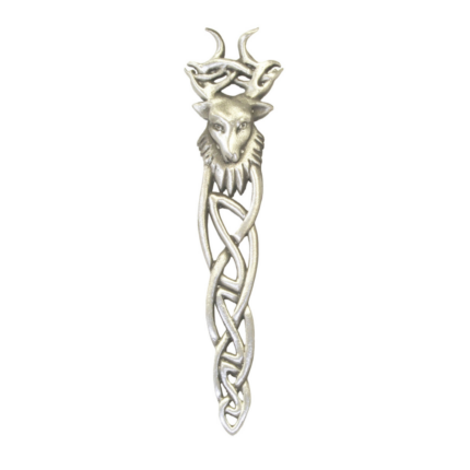 Highland Stag Kilt Pin - Matt - In Black Kilt Pin Box
