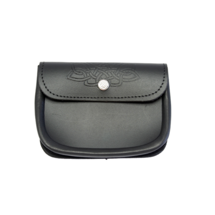 Large Embossed Utility Pouch - Black